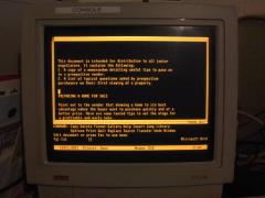 DEC VT510 - Microsot Word